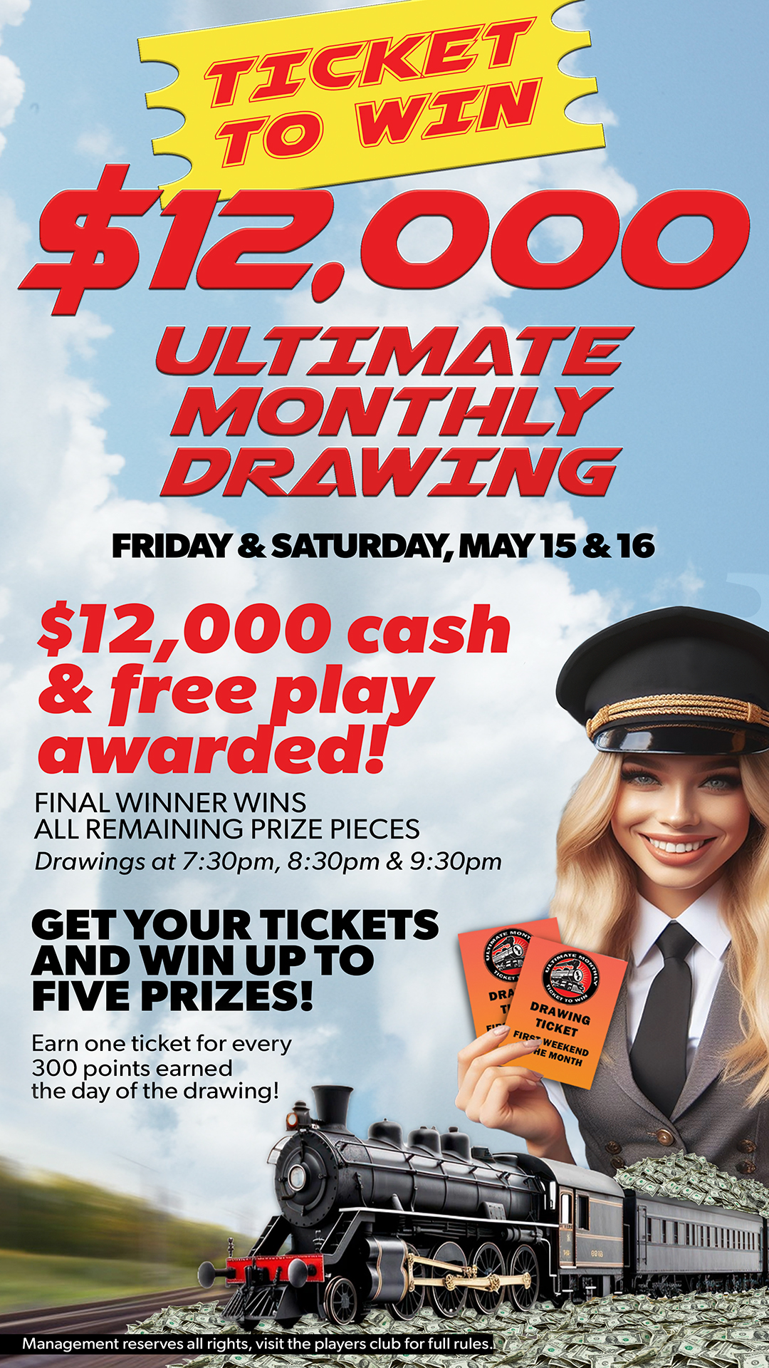 Ticket To Win $12,000